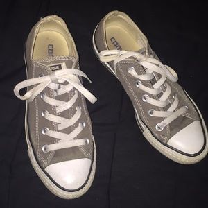 gray converse - 6 in womens , 4 in mens